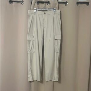 Men's Cream Cargo Pants